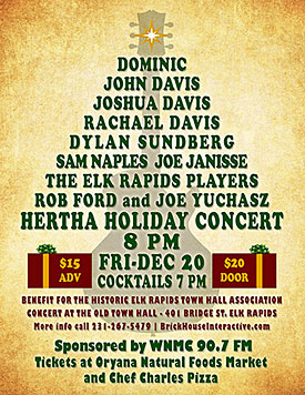 2013 HERTHA Holiday Concert poster