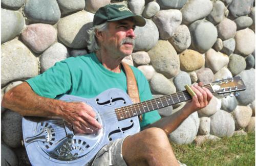 Sandy Blumenfeld at the guitar